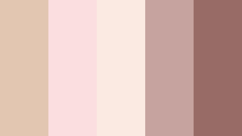 clay petal whisper pale clay color palette with hex codes