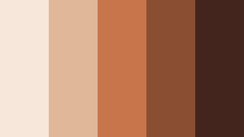clay pot cinnamon soft cinnamon color palette with hex codes