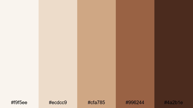 clay pot garden white brown color palette with hex codes