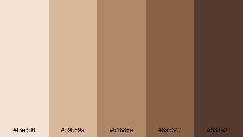 clay pot market taupe color palette with hex codes