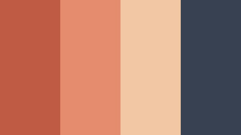 clay roofline cinema terracotta rose color palette with hex codes