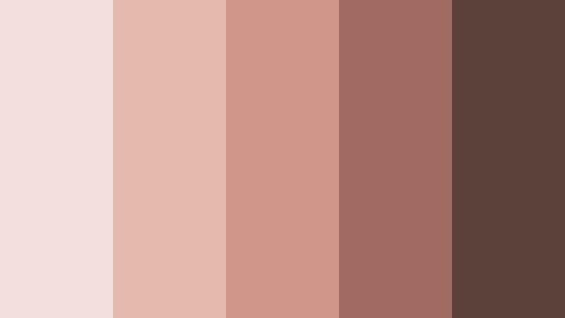 clay rose retreat dusty pink color palette with hex codes