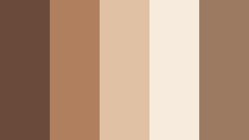 clay studio calm soft cocoa brown color palette with hex codes
