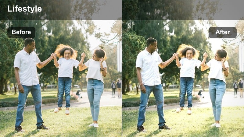 Wide shot of a tidy small apartment living room filmed for a daily vlog.
