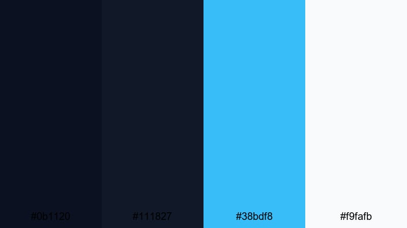 clean contrast ui contrast color palette with hex codes