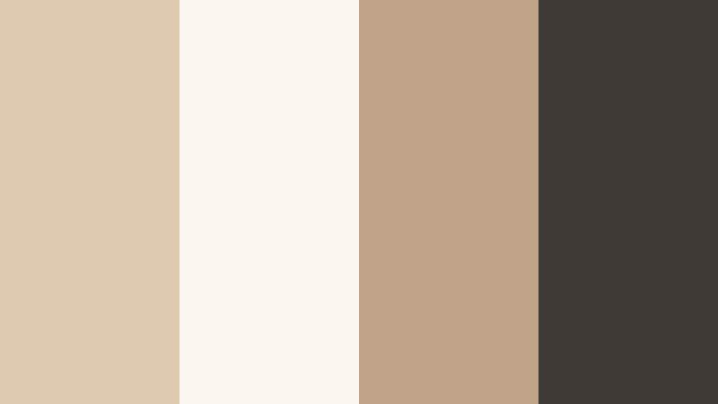 clean creator branding soft sand beige color palette with hex codes