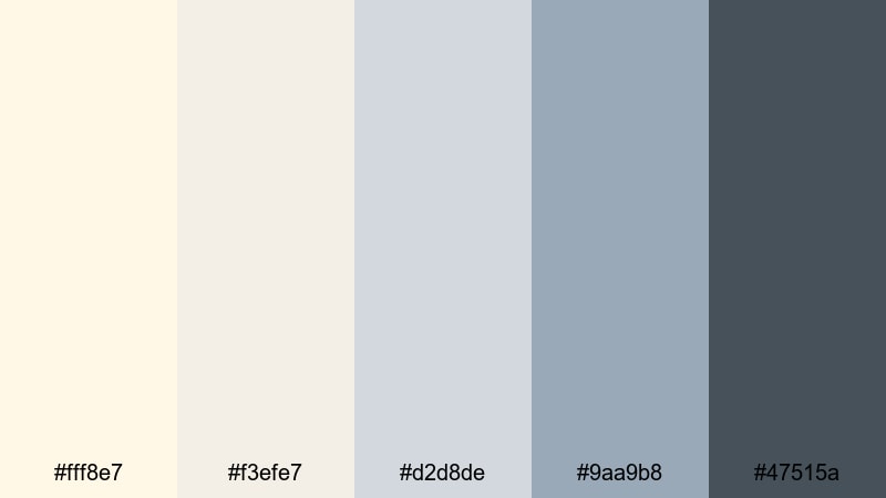clean desk focus cosmic latte color palette with hex codes