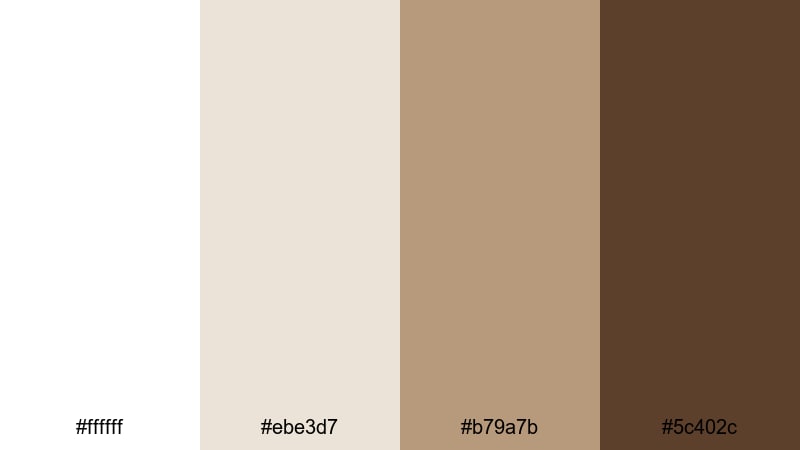 clean drip design coffee color palette with hex codes
