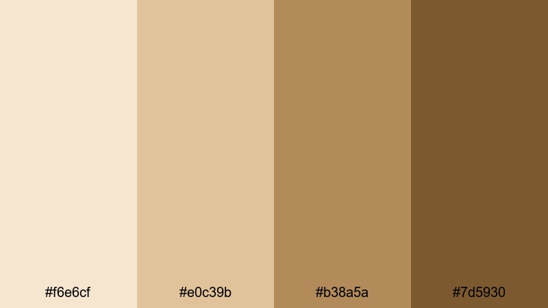 clean sepia monochrome sepia color palette with hex codes