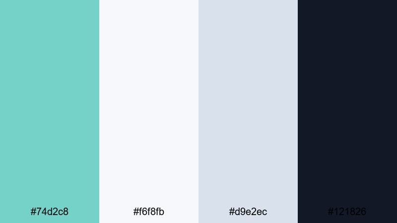 clean studio branding tiffany blue color palette with hex codes