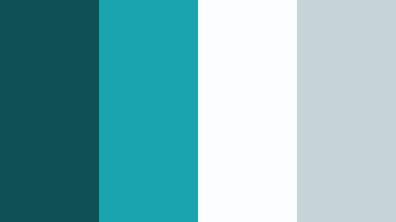 clean teal interface cinema shadow teal color palette with hex codes