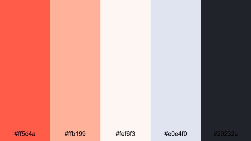 clean tomato interface tomato color palette with hex codes