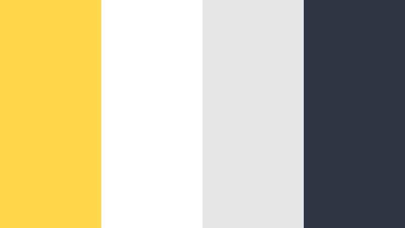 clean ui accent strip prism yellow color palette with hex codes