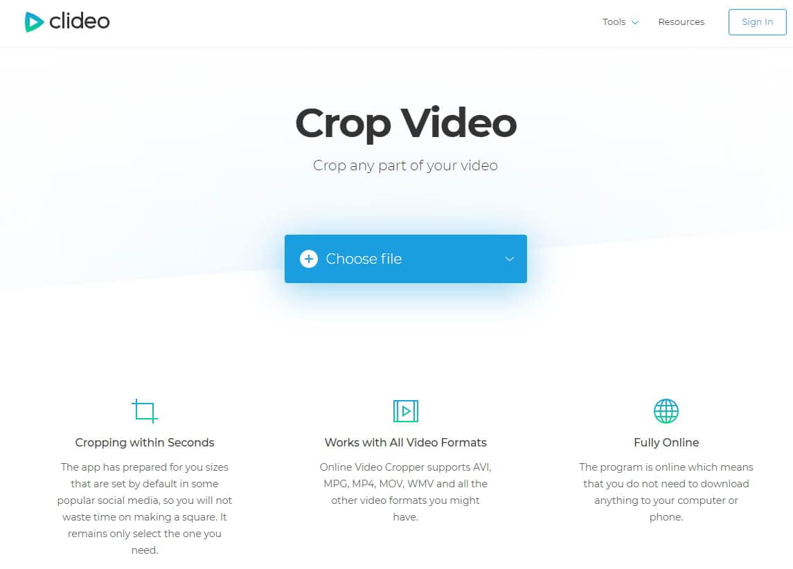 free online video cropper without watermark