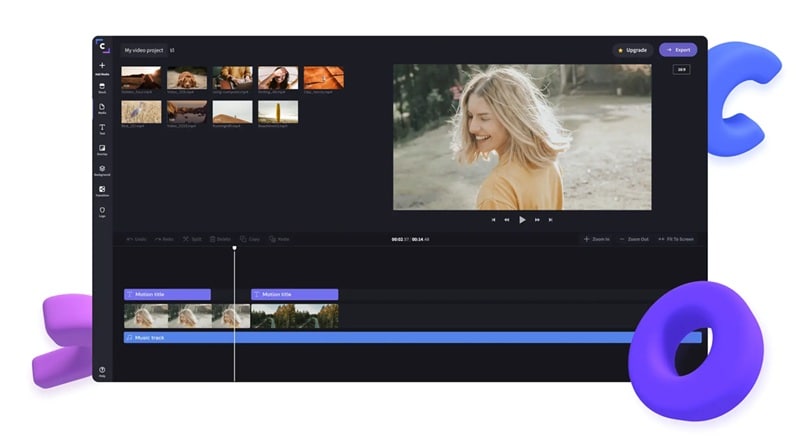 clipchamp timeline editor