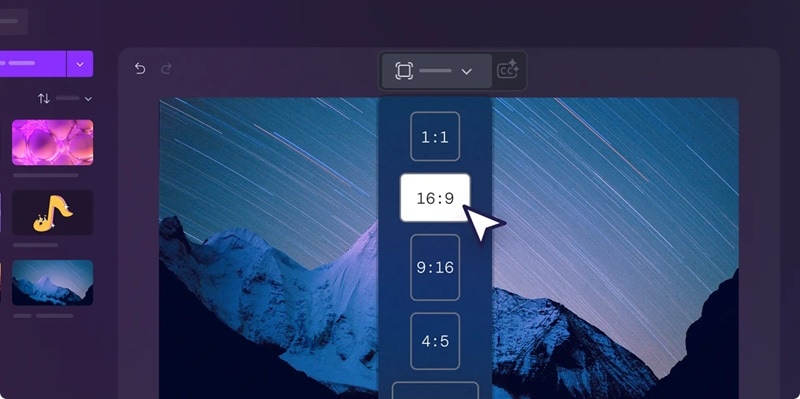 clipchamp video resizer