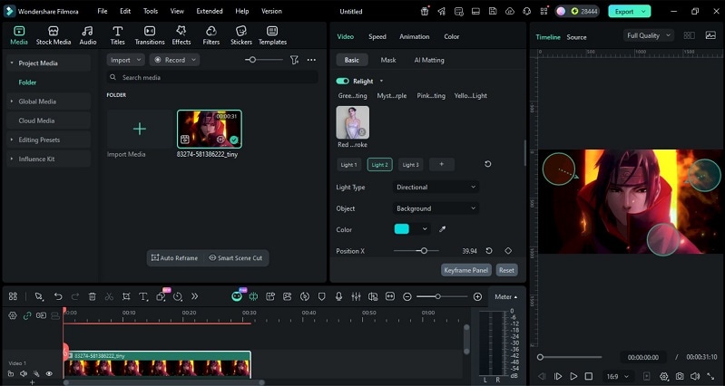 apply and refine relighting