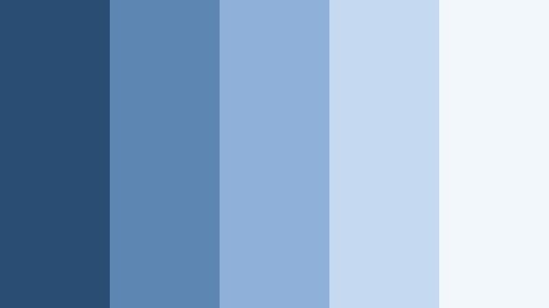 cloud drift daydream skyfall blue color palette with hex codes