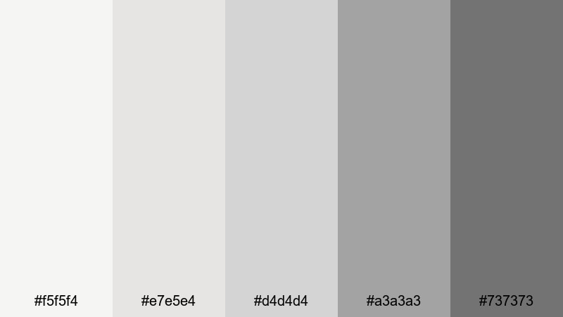 cloud drift neutral silver color palette with hex codes