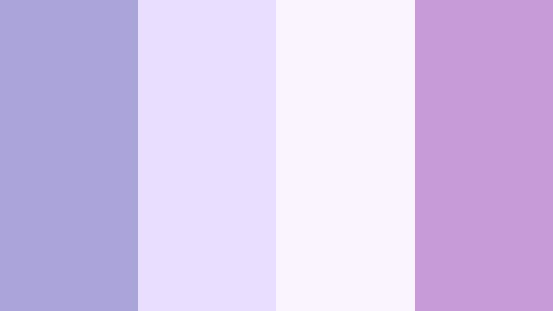 cloud kissed lilac dusty periwinkle color palette with hex codes