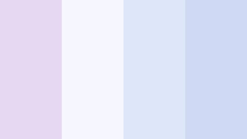 cloud soft interface creamy lilac color palette with hex codes