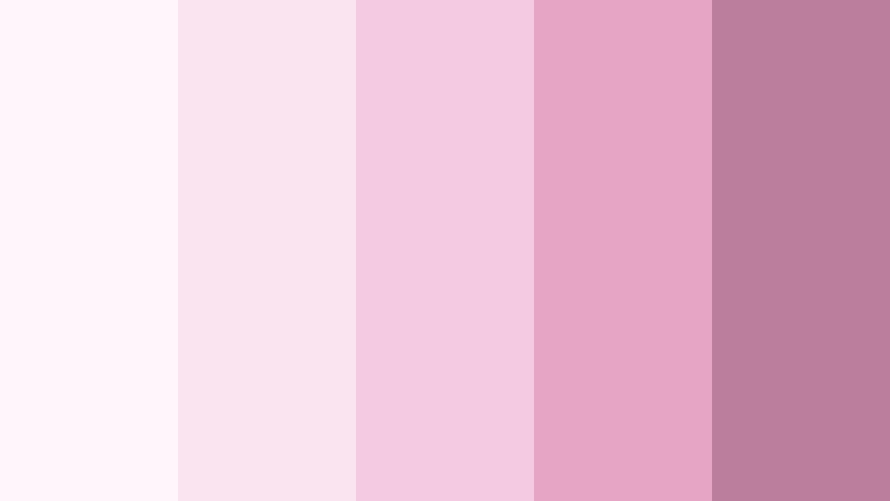 cloud soft studio light vintage rose pink color palette with hex codes