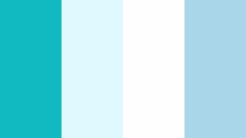 cloudlight marina tropical aqua color palette with hex codes