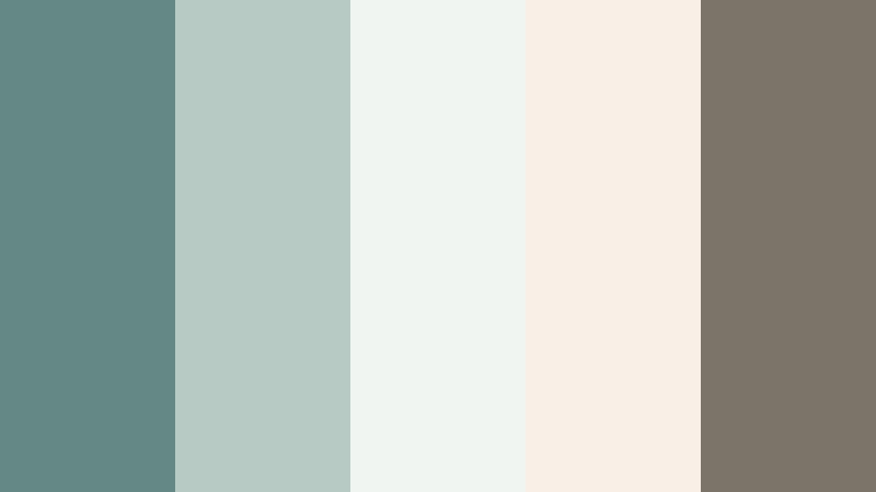 cloudlight studio ashen teal color palette with hex codes