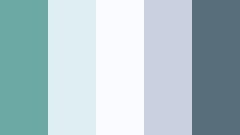 cloudlight studio faded teal color palette with hex codes
