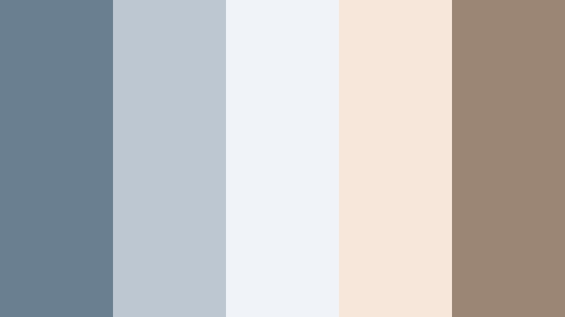cloudsoft daydream ashen blue color palette with hex codes