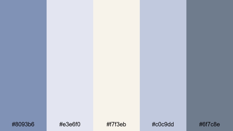 cloudsoft linen blend glaucous color palette with hex codes