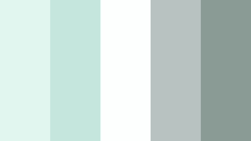 cloudsoft minimal pale seafoam color palette with hex codes