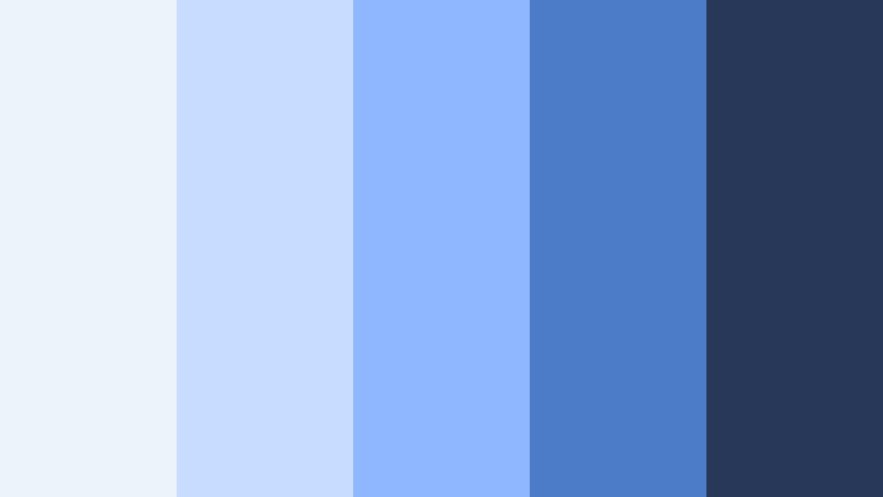 cloudwashed chrome morning chrome blue color palette with hex codes