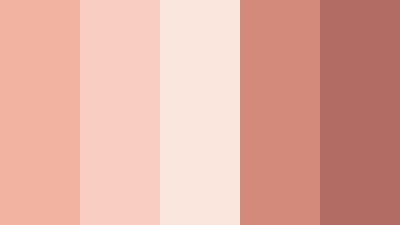 cloudy blush horizon muted salmon color palette with hex codes