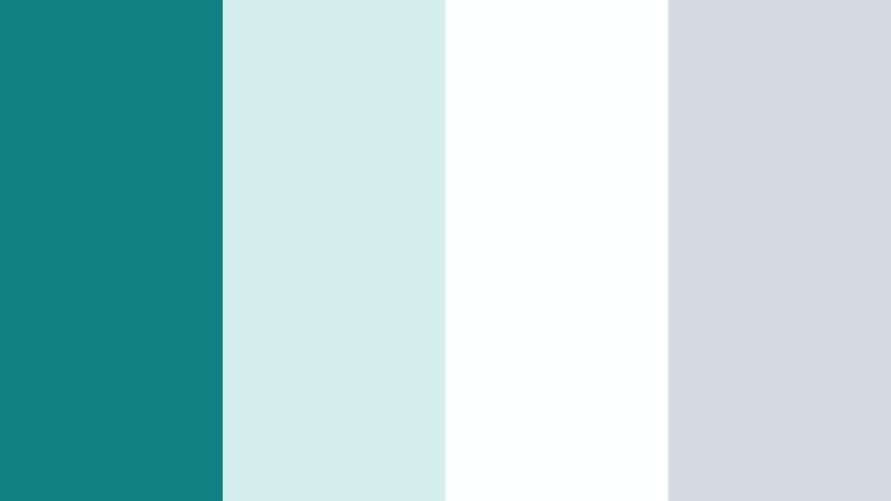 cloudy lagoon light wave teal color palette with hex codes