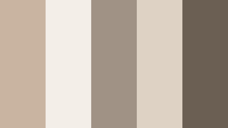 cloudy window light creamy taupe color palette with hex codes