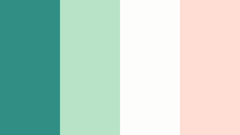 coastal daylight calm glacier teal color palette with hex codes