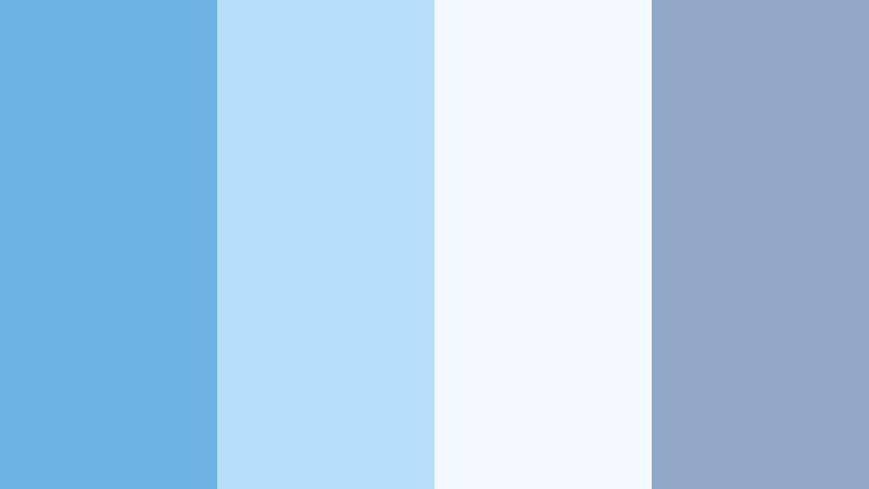 coastal morning haze angel blue color palette with hex codes