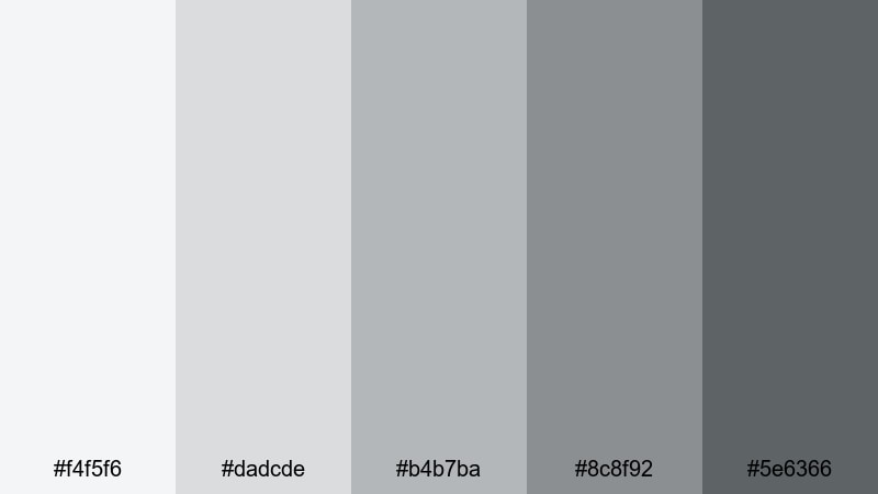 coastal pebble shore scandinavian color palette with hex codes