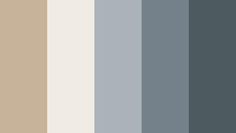 coastal pebble walk ash beige color palette with hex codes