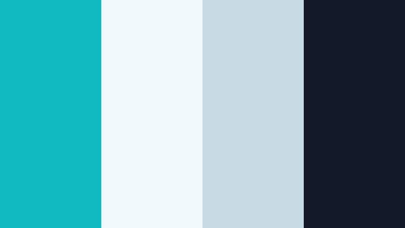coastal tech minimal tropical aqua color palette with hex codes