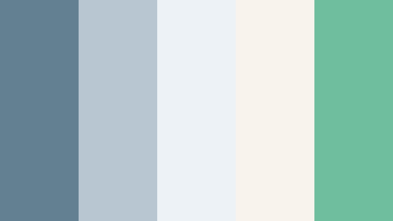 coastal workspace flow ashen blue color palette with hex codes