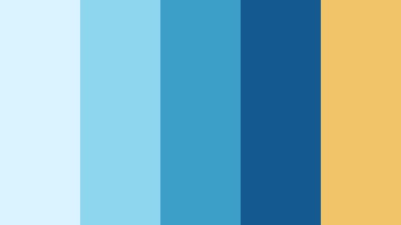 cobalt air sky color color palette with hex codes