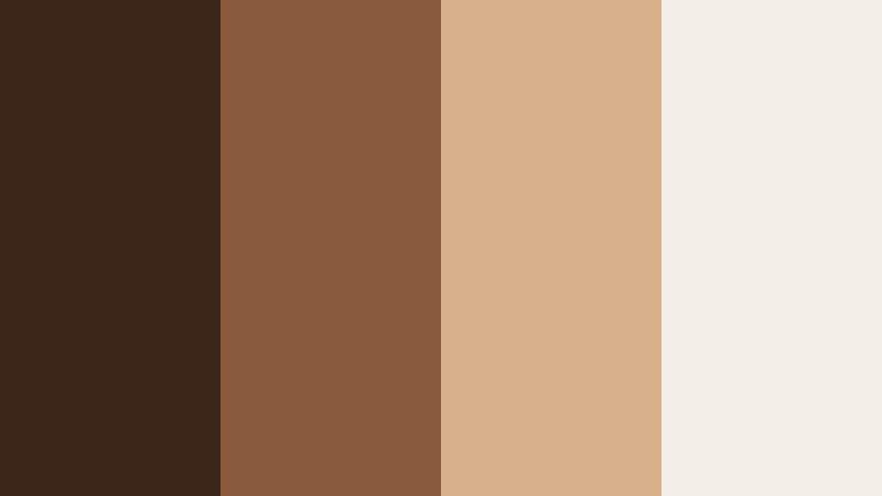 cocoa minimal grid warm amber brown color palette with hex codes