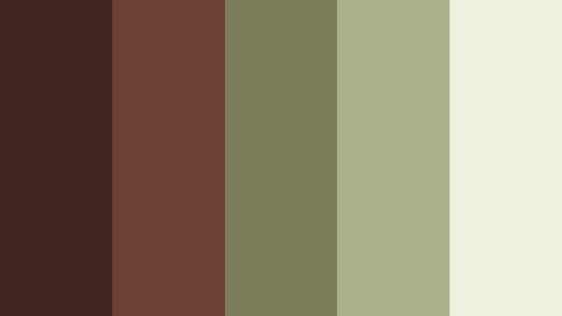 cocoa sage garden dark cocoa color palette with hex codes
