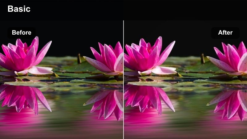 Warm cinematic cafe scene with two people talking at a table