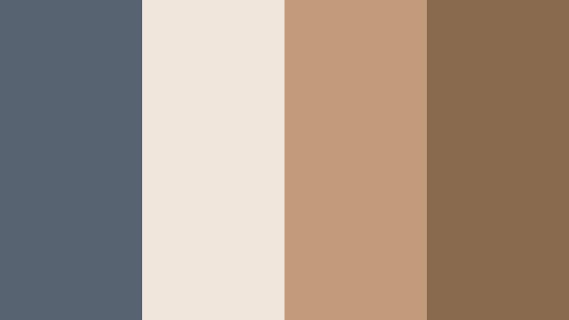 coffee shop corner cool denim gray color palette with hex codes
