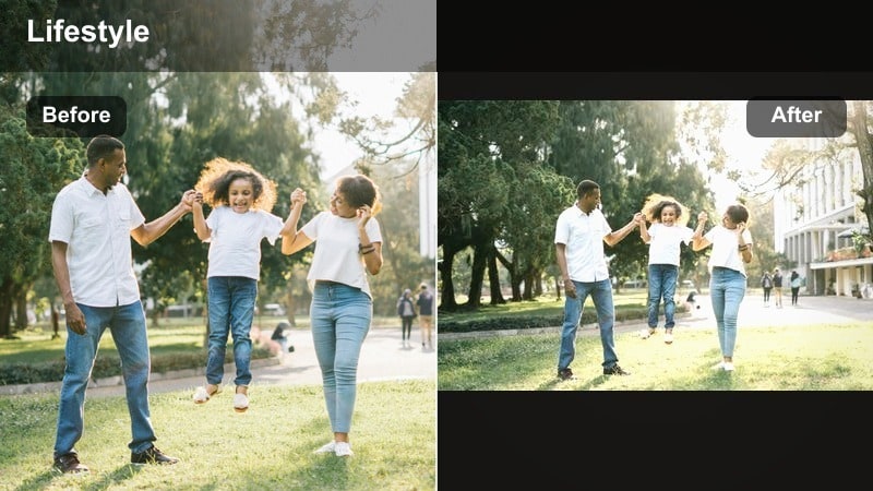 Warm brown filter on a coffee shop lifestyle TikTok