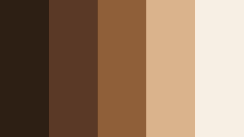 coffee shop study session walnut brown color palette with hex codes