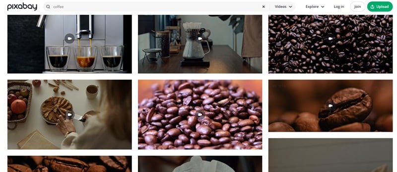 free coffee videos on pixabay